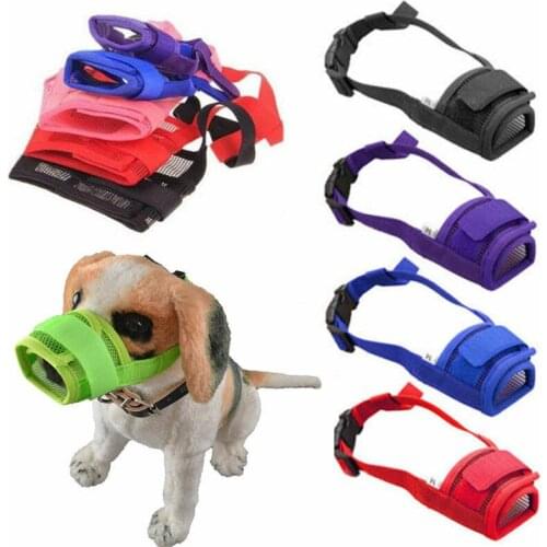 Pet Accessories Adjustable Mesh Breathable Small&Large Dog Mouth Muzzle Anti Bark Bite Chew Dog Muzzles Training Products