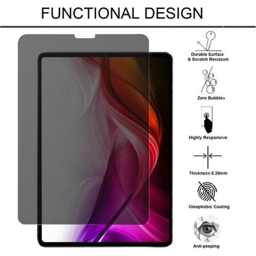 2020 Anti-Spy Tempered Glass For Apple iPad Pro 12.9 /Apple iPad Pro 11 Privacy Film Screen Protector