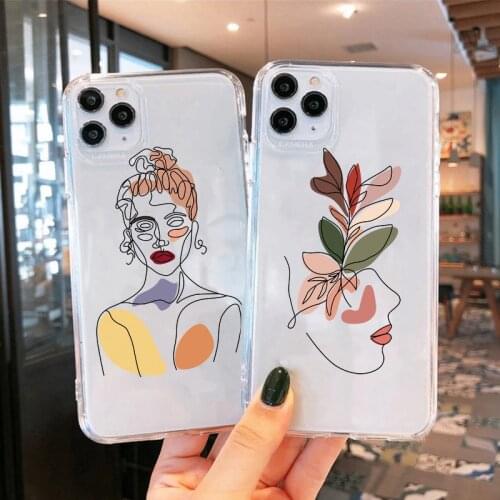 Figure Abstract Geometric Art Line Cover For Samsung Galaxy A31 A32 A42 A41 A40 A50 A51 A52 A70 A71 A72 A10 A11 A12 A21 A7 Case