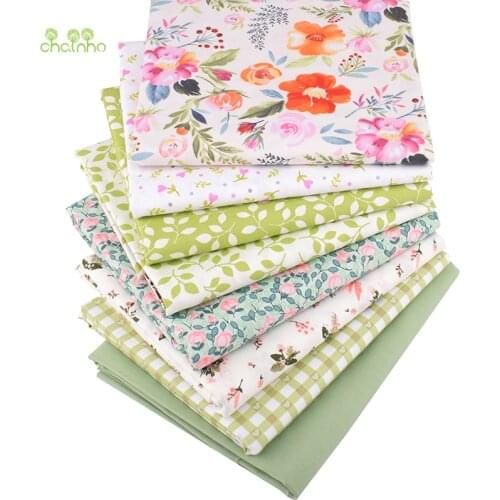 Floral Series,Printed Twill Cotton Fabric, For DIY Sewing Quilting Baby & Childrens Bed Clothes Material