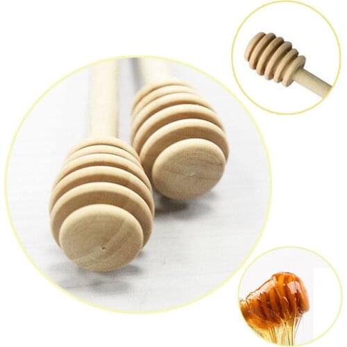 10Pcs 16cm Wooden Stirrers Honey Dipper Wood Honey Spoon Stick for Honey Jar Stick Collect Dispense Honey Coffee stirring Tools