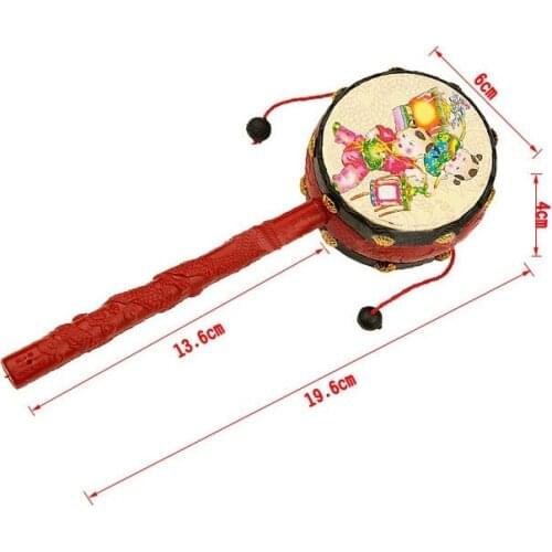 Baby Toys Traditional Auspicious Rattle 0 And 1 Year Old Puzzle Hand Unisex Cheering Stick Plastic 2021