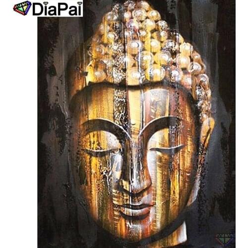 DIAPAI Diamond Painting "Religious Buddha" Cross Stitch Custom Photo Diamond Embroidery Square Round Drill Home Decor A26679