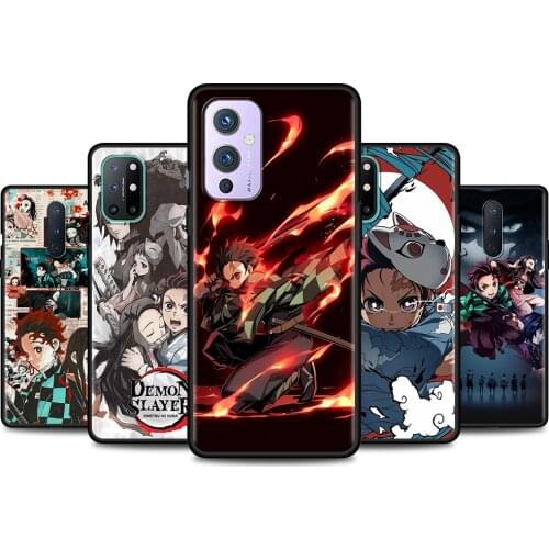Phone Case For Oneplus 9 Pro 9R 8 8T 7 7T Nord N100 N10 Z Cover Demon Slayer Poster TPU Shell Silicone Funda