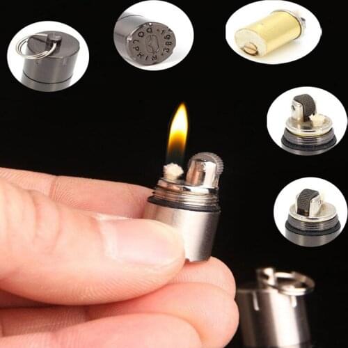 Kerosene Gasoline Lighter keychain Cigar fluid petrol torch keyring ring chain refill Cigarette Tool
