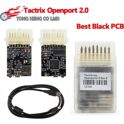 Best Black Chip Tactrix Openport 2.0 With ECU FLASH ECU Chip Tunning Tactrix Openport 2.0 ECUFLASH With All SW Full Set