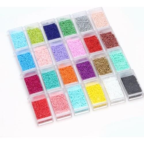 1000pcs/Bottle 2mm Small Glass Miyuki Beads Multicolor Seed Bead For Jewelry Making Bracelet Necklace Handmade DIY Accessories