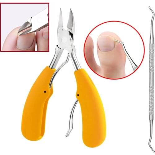Ingrown Toenail File Clipper Podiatry Scissor Pedicure Nippers Stainless Steel Set Manicure Pliers Kit Toe Nail Correction Hook