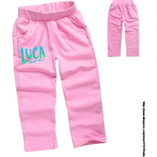 Fashion New Autumn Boys Kids Childrens Cotton New movie Luca Cute Sweatpants Baby Pants Cool Boy Sport Pants