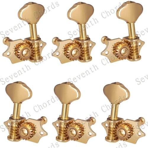 A Set Vintage Open Gear Guitar Tuning Pegs Tuners Machine Head for Acoustic Electric Guitar accessories parts Musical instrument