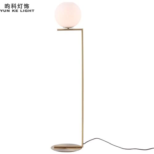 The new floor lamp simple post-modern magic bean all-copper living room lamp study bedroom creative personality bedside lamp
