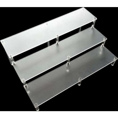 Single/Double/Three Tier Ladder Acrylic Action Figures Display Rack Toy Model Showing Stand Doll Storage Shelf