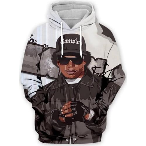 PLstar Cosmos Rapper Singer Eazy-E NewFashion Streetwear HipHop Sweatshirt Tracksuit Funny 3Dprint Men/Women Hoodies Pullover A1