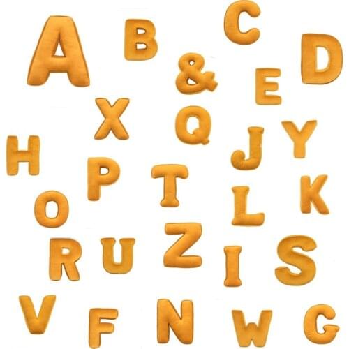 Customized Letter A~Z Canvas Pillows for Baby Room Baby Name Pillow Nursery Home Decoration Photograph Accessories for Kids