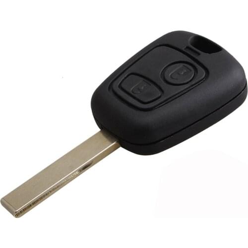 2 Buttons Remote Control Car Key Slotted Remote Control For PEUGEOT 307 433MHZ With PCF7961 Transponder Chip car