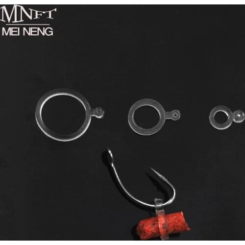 MNFT 72Pcs Baits Elastic Bands Boilie Pellet Rubber Rings For Bait Carp Fishing Transparent Baitbands Stretcher Size 3mm 5mm 8mm