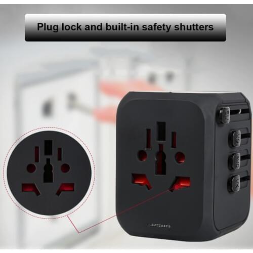 XHDATA 309A Quick Charge EU AU UK US Plug Adapter USB Wall Charger for Smart Phone Universal Travel AC Power Charger