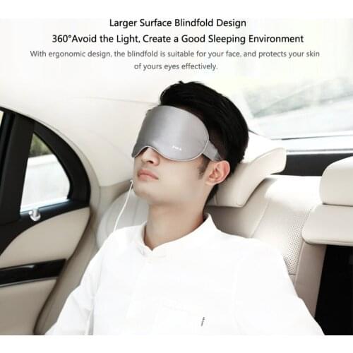 USB Electric Heating Eyeshade Eye Shield Silk Sleeping Eye Patch Cover