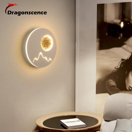 Dragonscence 14w Led Wall Lamps AC85-265V Modern Bedroom Lights Indoor Dining room Corridor Lighting Aluminum Wall Sconce