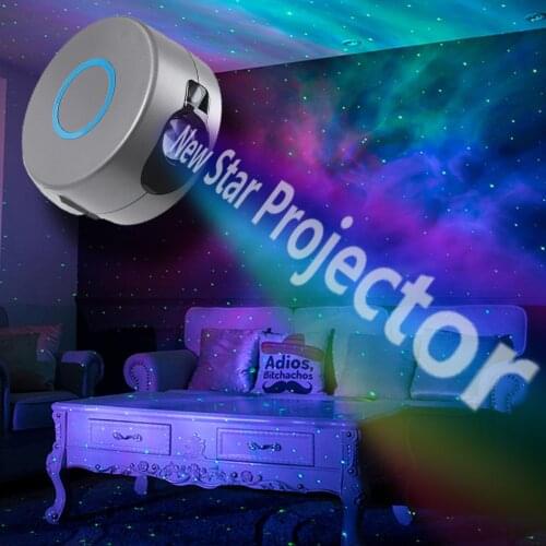 LED Starry Sky Projector Colorful Night Light with Remote Control Flashing Star Projection Lamp for Bar Party Decor EU/US Plug