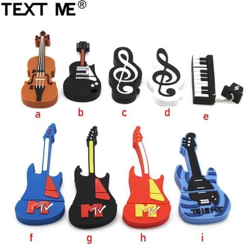 TEXT ME USB Cartoon usb 2.0 Musical instrumentUSB flash drive pen drive 4GB 8GB 16GB 32GB memory Stick