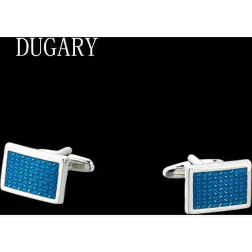 DUGARY shirt cufflinks for mens Brand cuff buttons cuff links High Quality Square metal wedding abotoaduras Jewelry gemelos