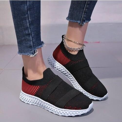 2021 Women Casual Sneakers Breathable Non-slip Light Running Shoes Outdoor Comfortable Walking Sport Shoes Flat Vulcanized Shoes