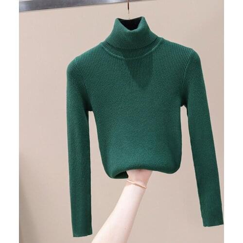 ZITY Muyogrt Women Basic Sweaters 2020 Autumn Winter Tops Slim Fit Women Pullover Solid Knitted Sweater Jumper Soft Warm Pu