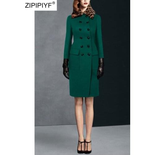 Женские шерстяные пальто ZIPIPIYF China At AliExpress