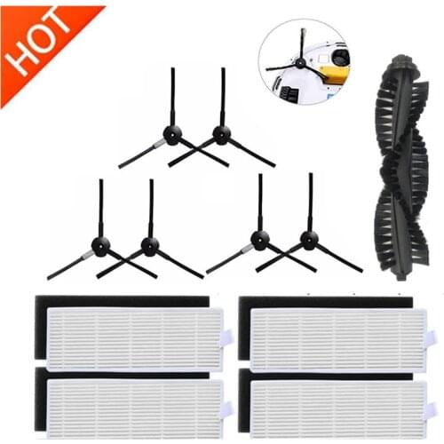 1*Main Brush+4*HEPA Filter+4*Sponge+6*Side Brushes for ilife a40 Robot Vacuum Cleaner Parts chuwi ilife a4s accessories