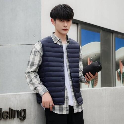 2021 Ins Fashion New Men Outwear Coat Men Duck Down Coat Oversize Men Coat Outwear Winter Down Vest