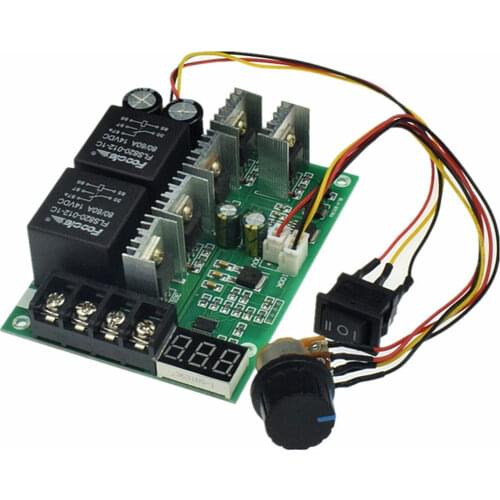 40A PWM Speed Controller DC Motor Digital Display DC10-50V0~100% Adjustable Drive Module Input MAX 60A 12V 24V 36V 48V