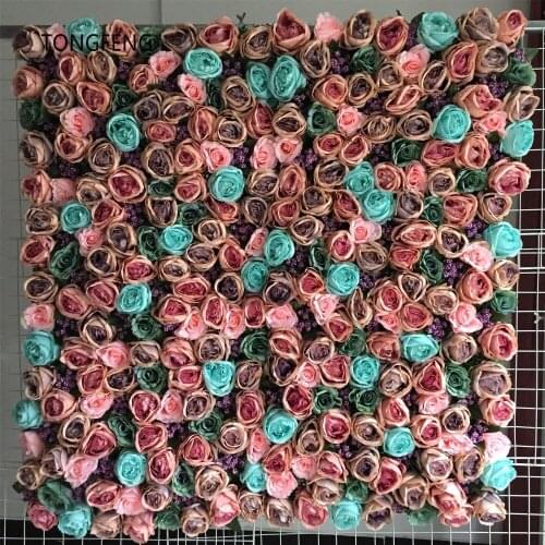 8pcs/lot Artificial silk rose peony flower wall wedding backdrop decoration flower runner table centerpiece flower TONGFENG