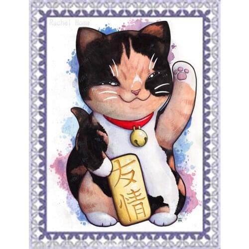 Diamond Embroidery Diy Diamond Painting Cross Stitch Kits Diamond Mosaic Friendship cat Full Square Diamond Embroidery BSC104