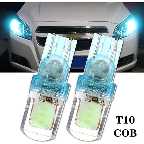 Car T10 LED Lamp W5W 7020 10SMD 194 168 White Blue Motorcycle The Width Light Instrument Panel Lamp 12V Led Lights for Car
