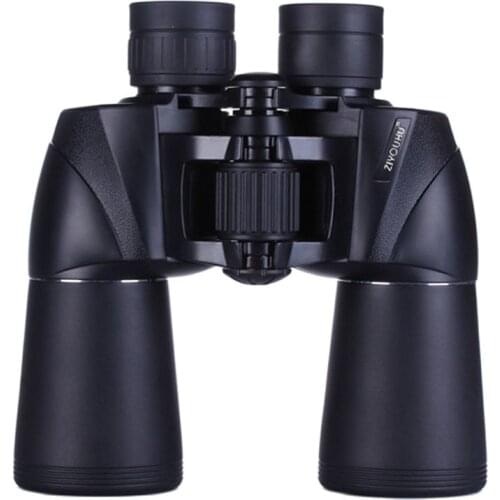 ZIYOUHU 10X50 Professional Binoculars Neck Strap Camping Hunting Scopes Powerful Binoculars Telescope Bak4 Prism Optics black