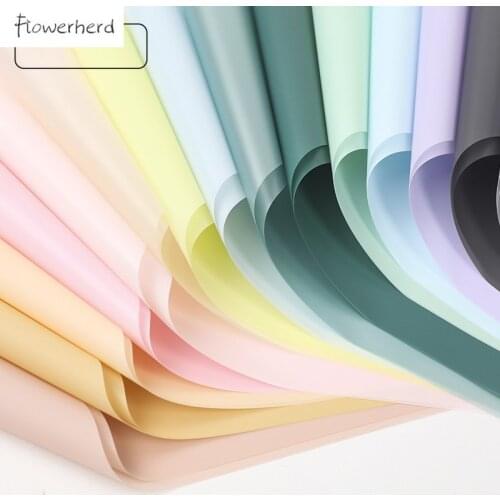 Flower Bouquet Wrapping Paper Craft Paper Flower Shop PureColor Matte Paper Translucent Waterproof Paper Clothing Gift Packaging