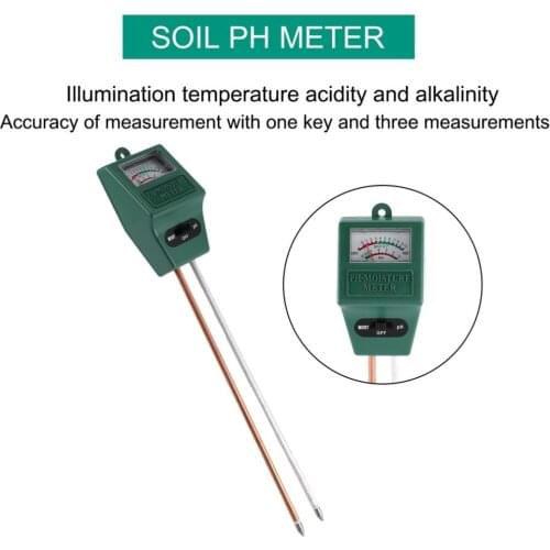 2 In 1 Soil Hygrometer Dual-Probe Soil Tester Garden Moisture Soil PH Light Intensity Meter Tester Tool