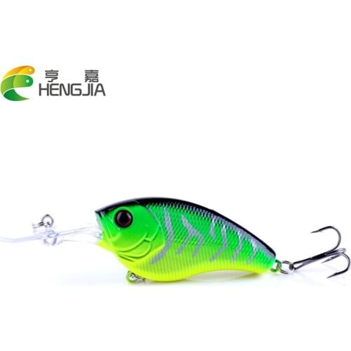 HENGJIA 1Pcs Fishing Lures Float Crankbait Minnow Tackle 75mm 12g Topwater Swimbait Jerkbait
