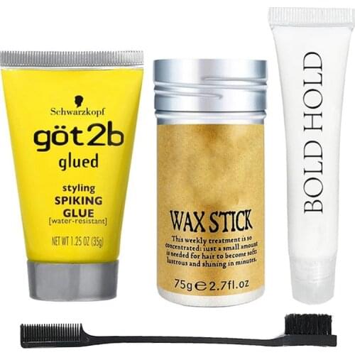 Got2b Glued Blasting Freeze Spray Ultra Glued Invincible Styling Hair Gel and WATERPROOF LACE GLUE remover for lace gel