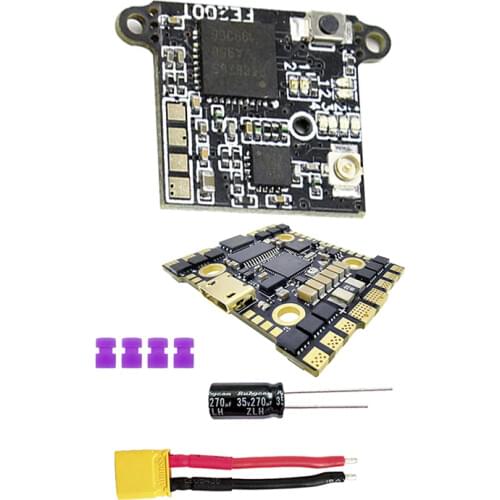 FEICHAO 20x20mm F4120 AIO 35A 3-6S Flight Controller with FE200T 5.8G 40CH VTX for FPV Racing Drone Multicopter RC Spare Parts