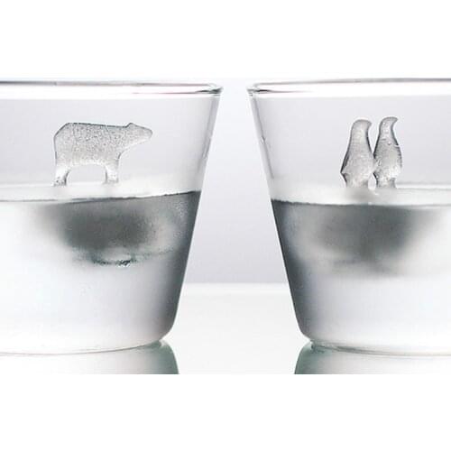 Creative silica gel ice block making polar bear Penguin ice lattice mold