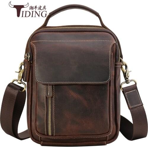 Men Cow Leather Small Famous Brand Fashion Travel Shoulder Messenger Bags 2018 High Quality Mini Luxury Hand Crossbody Bag