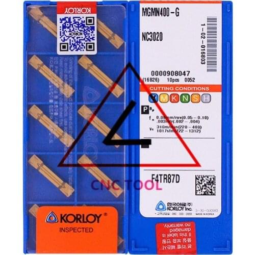 MGMN400-G NC3020 10pcs Original Korea KORLOY Cutting Tool