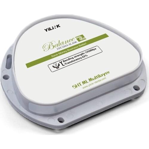 Yilink D-shape 16mm SHT-ML multilayer AG system (71mm) thickness 16mm——for dental lab CAD/CAM