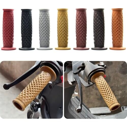 Motorcycle Modification Parts Retro Rubber Cover Grip Cover 7/8" 22mm Handlebar For Suzuki GN125 Honda CB400 CX500 CM300 CG125