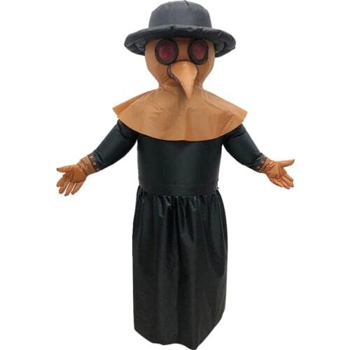 Plague Beak Doctor Inflatable costume Adult cosplay Costumes Halloween Christmas Party Jumpsuit Annual Meeting Performance Dress