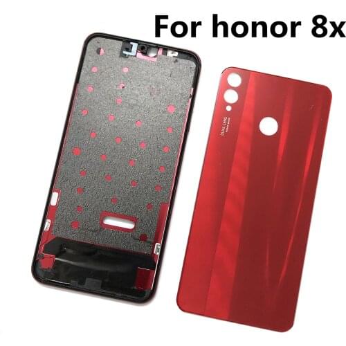 New Original For Huawei Honor 8X / View 10 Lite Middle Frame Bezel Battery Back Cover Rear Door Lid Phone Housing Replace Parts