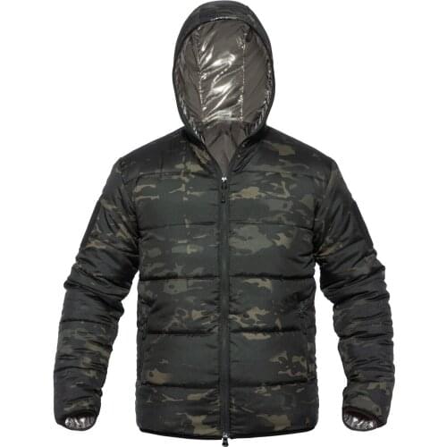 Winter Parkas Jacket Men Military Camouflage Outwear Thicken Warm Hoody Zipper Coat Thermal Light Weight Casual Tactics Jackets