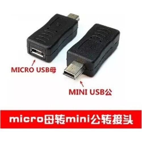 Micro USB Male To Mini USB Female Adapter Connector Converter Adaptor for Mobile Phones MP3